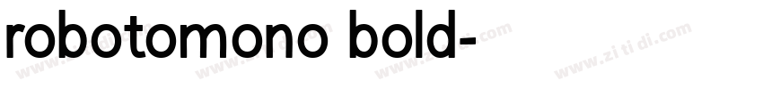 robotomono bold字体转换